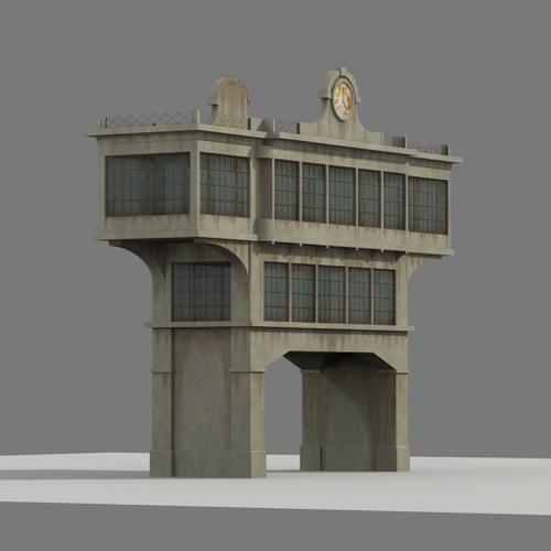Train station control tower preview image